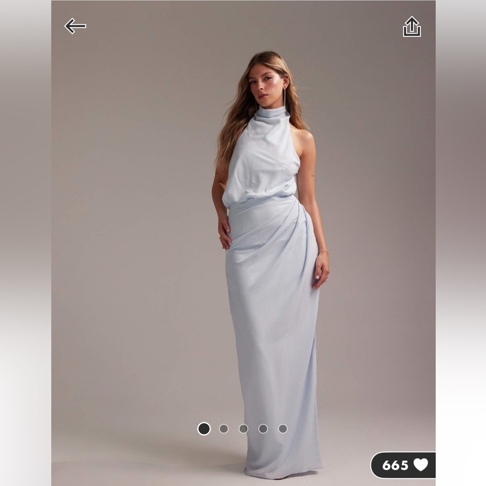 Elegant Light Blue Gown